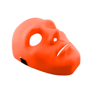 Máscara Unicolor Naranja