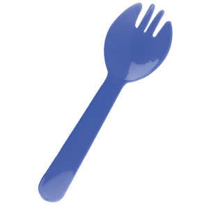 Cuchara Tenedor Azul
