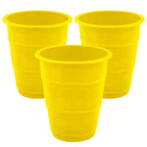 Vaso 8 oz Plástico Amarillo