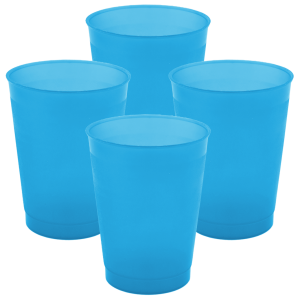 Vaso 7 oz Plástico Jugo Azul