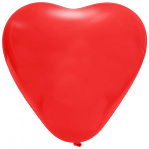 Paquete Globos Corazón Rojo