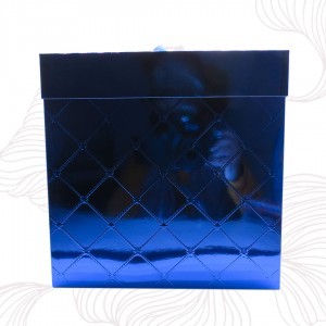Caja Regalo Grd Azul Brillante